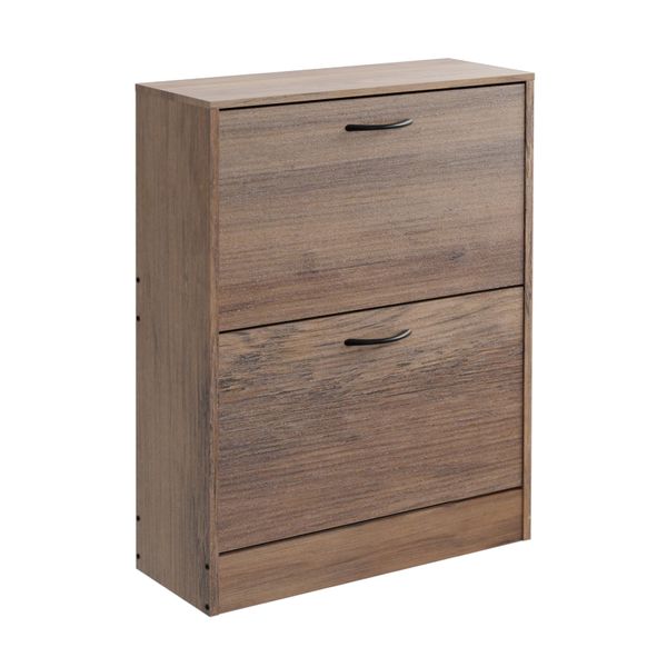 Home Pro - Bergarro 2-Tier Shoe Cabinet