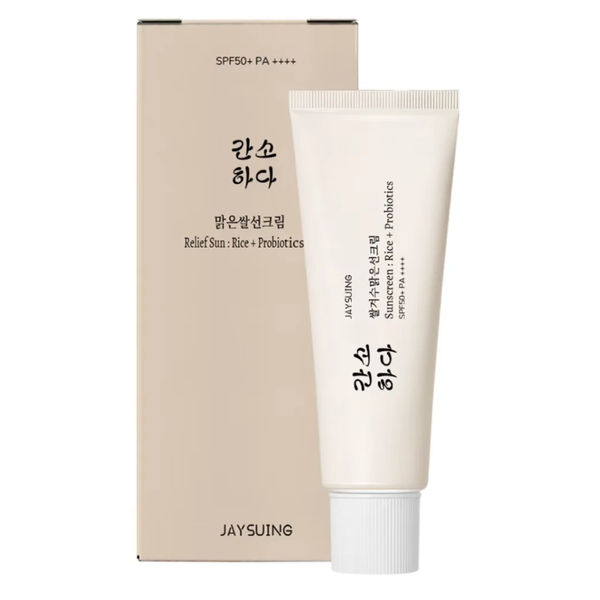 JAYSUING Relief Sunscreen, Rice Probiotics SPF50+PA++++