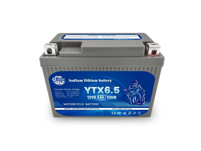 Ingle YTX6.5 Lithium Motorcycle Battery- Lightweight, High Performance, 12V