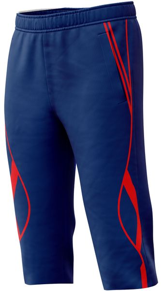 Ronex Slim Fit Training Short 3/4 Navy/Red image