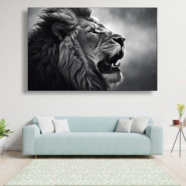 Canvas Wall Art - Bold Majestic Lion Abstract - IM0003