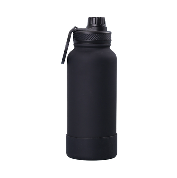 1000ml Insulated Water Bottle, Leakproof, Magnetic, Black