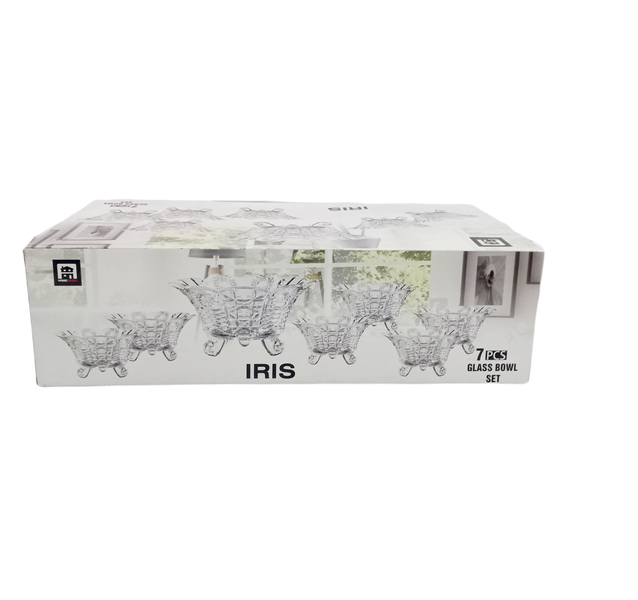 Home Smart - 7 PCS Dessert Glass Bowl Set