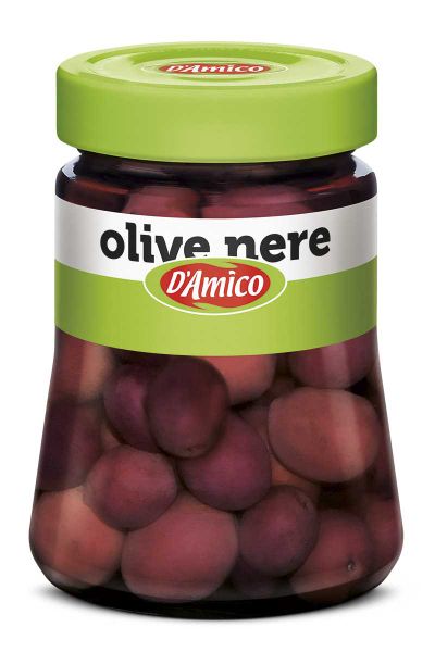 D'AMICO - Black Olives In Brine 300g