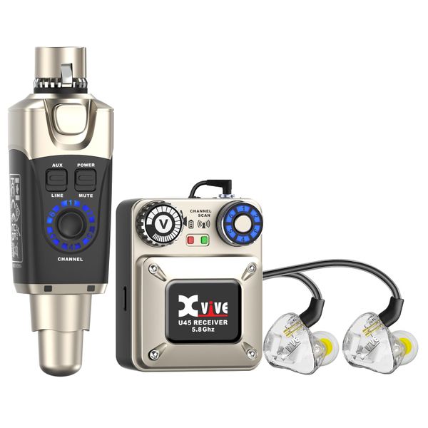 XVIVE U45T9 Complete In-Ear Monitor Wireless System including T9 In-Ears