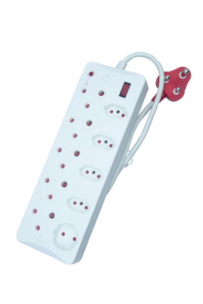 10 Ways Surge Protected Multi Socket-outlet With Non-Rewirable Red CM-2310