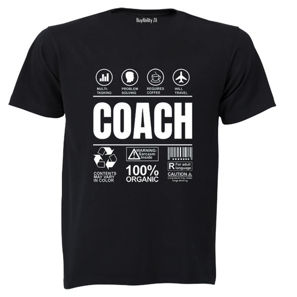 Coach Label - Adults - T-Shirt