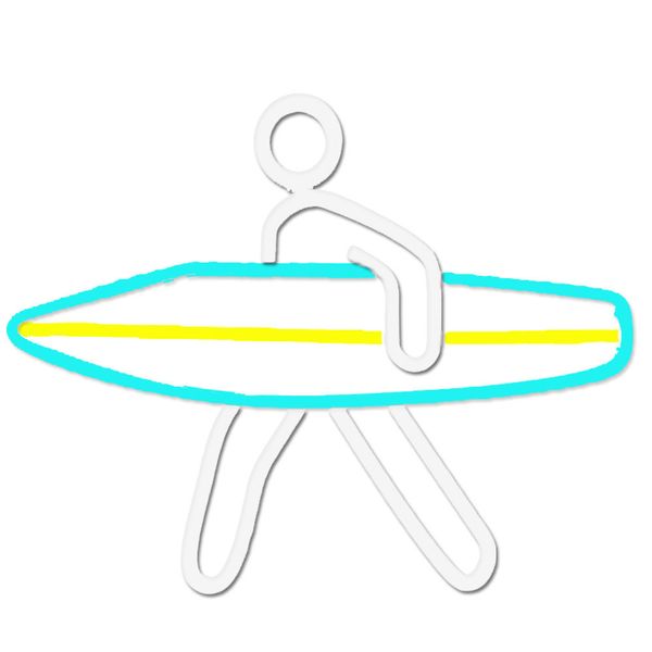 Surfer Sign for Wall Decoration, Luminous Custom LED Neon Signs