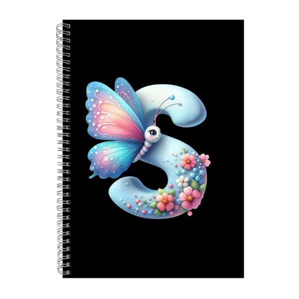 Butterfly S A4 Notebook Spiral Lined Trendy Note image