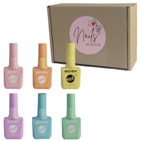 BB UV/LED Gel Nail Polish - Shades of Pastel - 6 Piece