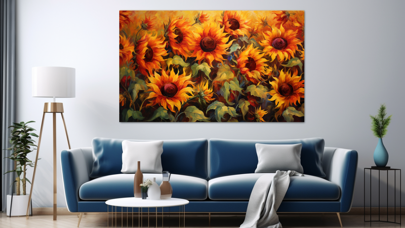 Sunflower Symphony Abstract - Jt0232 image