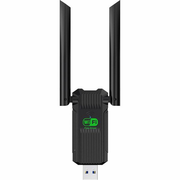USB WiFi Adapter, 1300Mbps WiFi USB 3.0 Wireless with Dual 2dBi Antennas