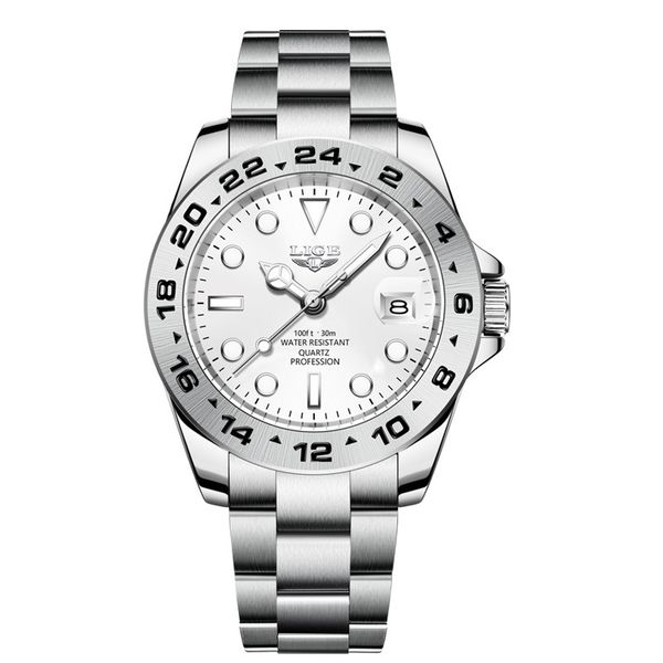 Men's Quartz Watch-42mm , Calendar, Luminous, Stainless, 30M Waterproof