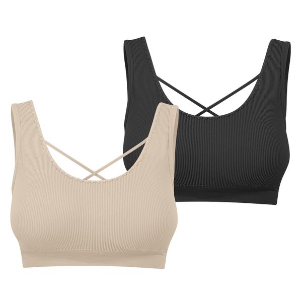 Selphies Padded 2 Piece Set Sports Bra