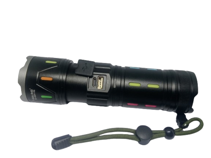 P90 Flashlight with rechargeable Batter andf carrier pouche