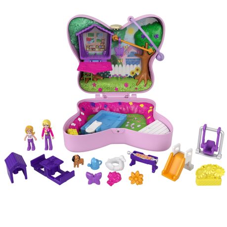 Polly Pocket Playset and 2 Dolls, Watermelon Compact