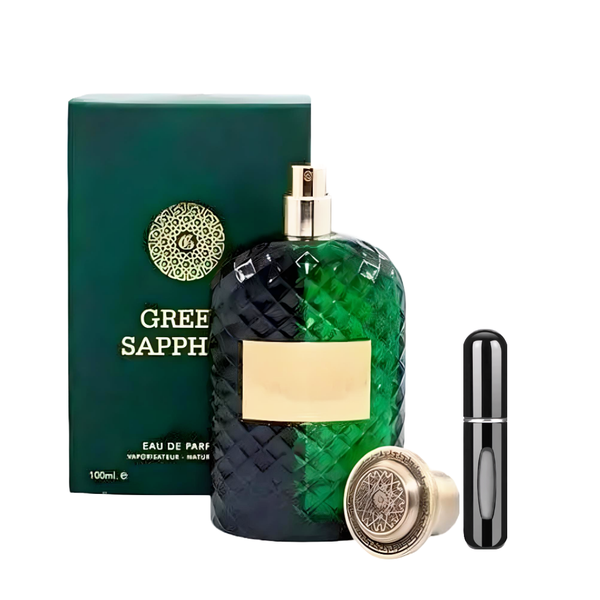 Green Sapphire EDP 100ml EDP + Refillable Decant with Perfume