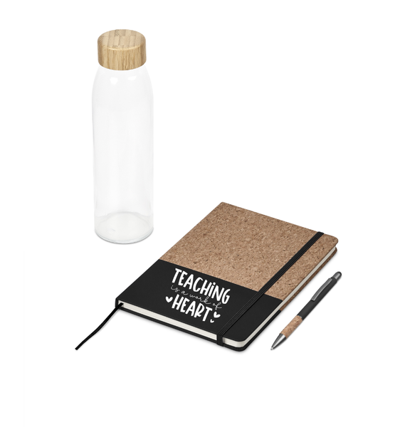 Teacher Notebook/Bottle set 3pc - Work of Heart