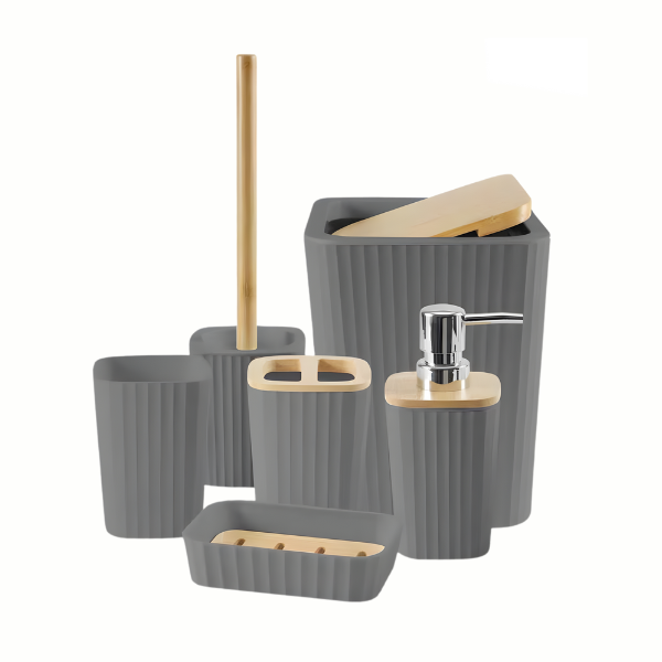 Modern Minimalist Bathroom Set - 5-Piece Essential Collection