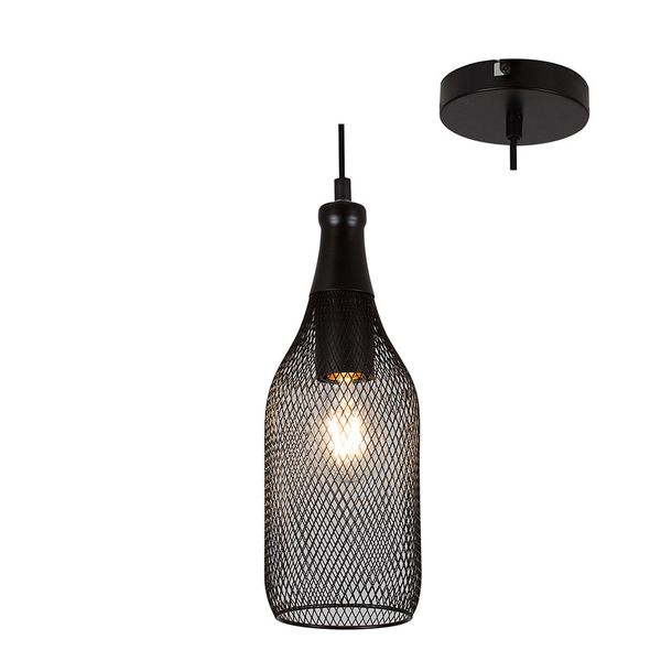 Eurolux - Steel Pendant - 110mm - Black