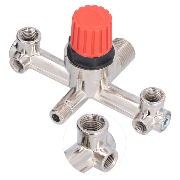Compressor Air Switch Tube, Double Outlet Metal Valve Fitting