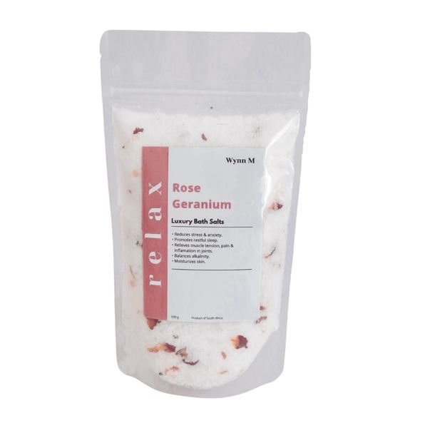 Wynn M Rose Geranium Bath Salts - 500g