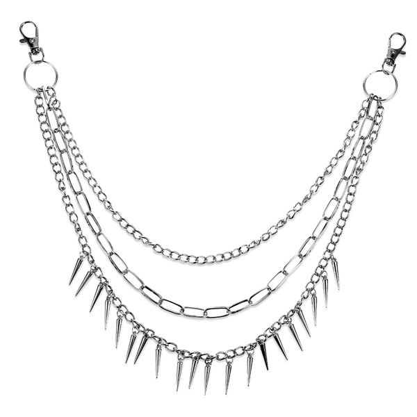 Chain For Pants Layered Pants Jean Chain Silver Goth Biker Wallet Chains