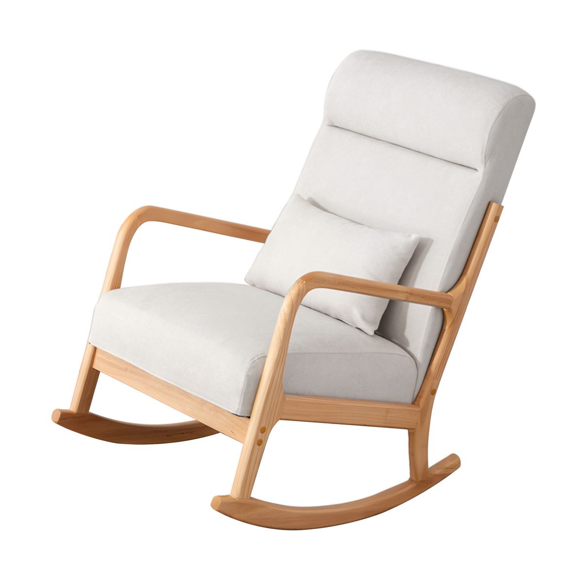 Rocking Chair Reclining Lazy Sofa Nap Chair Balcony Leisure Rocking Chair