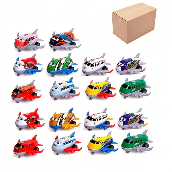 30Pack Pull Back Airplane Toys with Storage Box - Party Favors for Kids