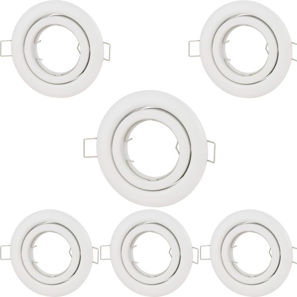 GU10/MR16 LED Down - Light Fitting Fixture Pack of 6