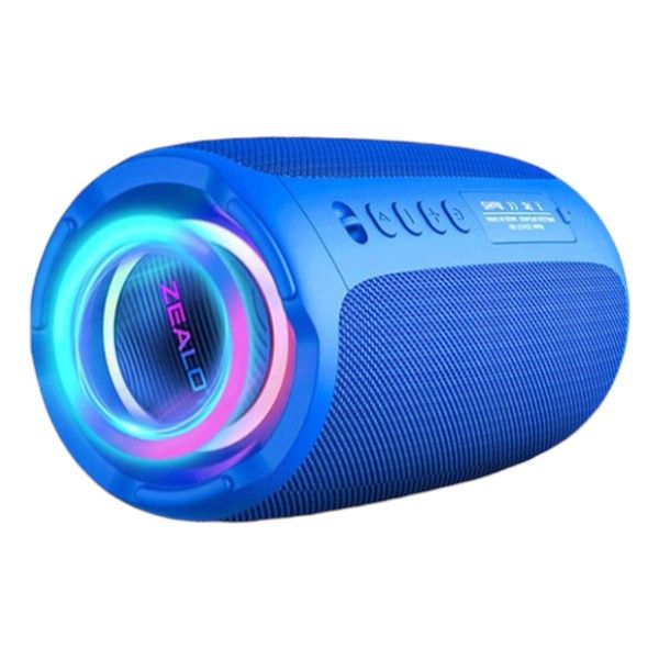 ZEALOT - S61 - Wireless 5.2 Dual Pairing Speaker with RGB Lighting - Blue