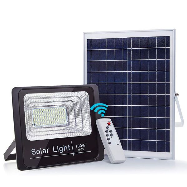 100W Solar LED Flood Light with Remote Control