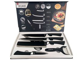 Kuke Corrugated Non-Stick Coating Kitchen Knife 6 Pieces Set | Shop ...