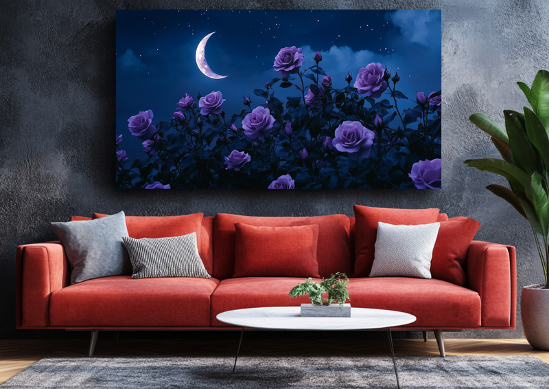 Canvas Wall Art - Lunar Petals - BX0062