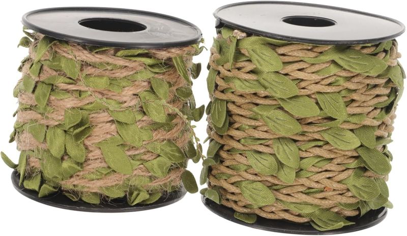 6 Rolls Craft Rope Cord Brown String for Crafts Forest Burlap Rope Manual