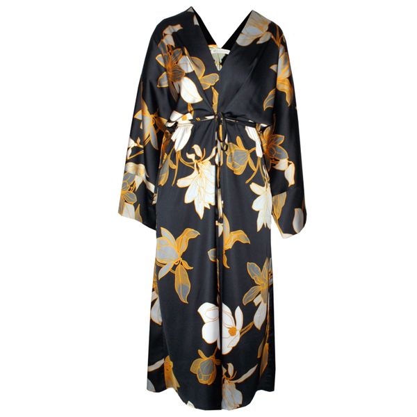 Nucleus Osaka Dress in Black Floral