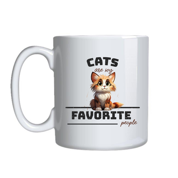 My Favourite Mugs for Cat Lovers Funny Graphic Design Birthday Present