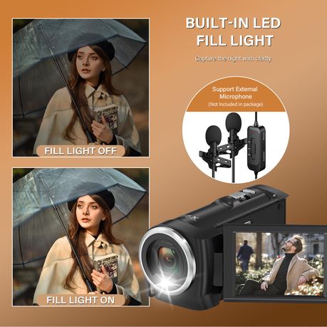 その他 Videography [DVD] Camcorder Video Camera 56MP 16X Digital Zoom,32GB Card Two