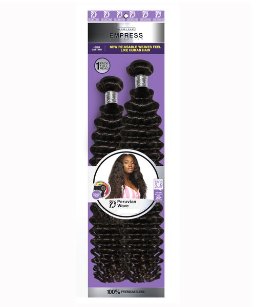 Empress Peruvian Wave1/30 (20",22",24") Black/ Light Blonde