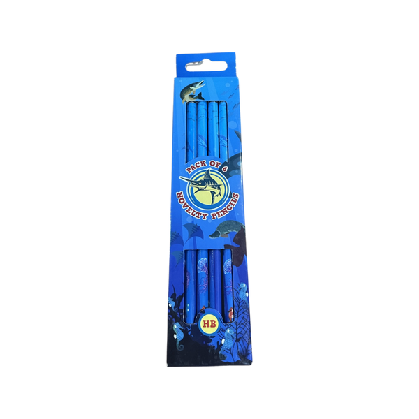 Novelty Pencils pack of 6.