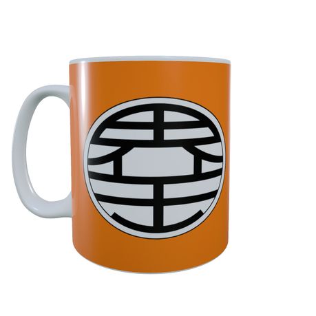 Dragon Ball Z Kame Kanji & Logo Orange Ceramic Mug