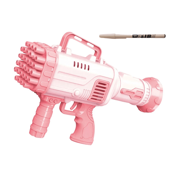 32 Hole Bazooka Automatic Soap Bubble Gun Blaster Toy With Added ReVibe Pen