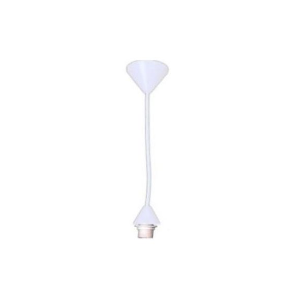ACDC - White Pp Ceiling Rose And Silicon Lamp Cup,Small Type,e27