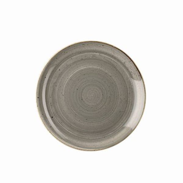 Churchill Stonecast Peppercorn Grey Coupe Plate 12 Pcs