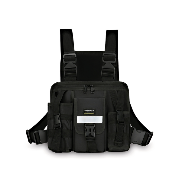Tactical Functional Vest Bag, Multi Compartment Outdoor Sports Bag