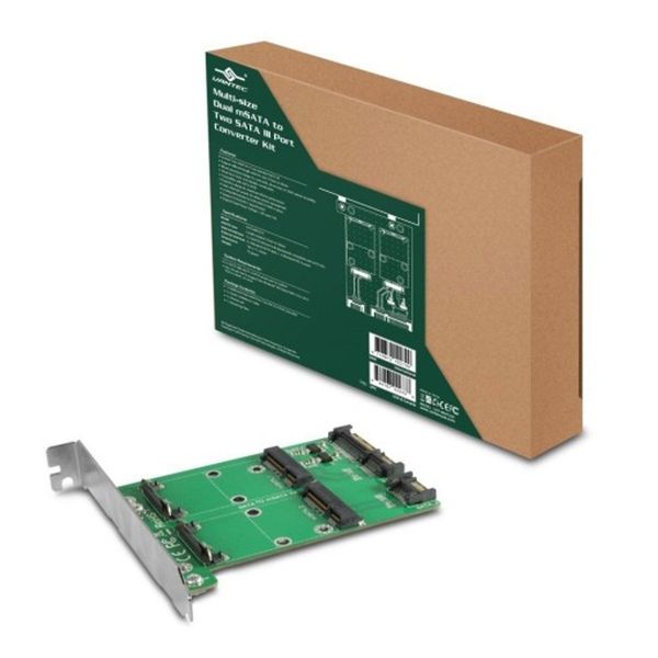 Vantec UGT-MST210 Dual M-SATA To Dual SATA-3 Converter Kit