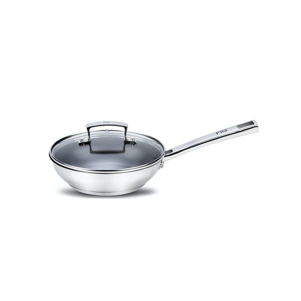 20cm Stainless Steel Nonstick Frypan with Glass Lid