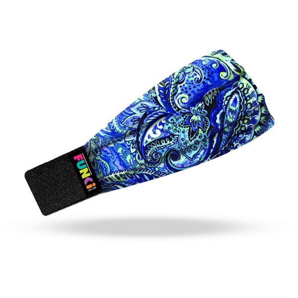 Funki Blue Paisley Adult Headband image