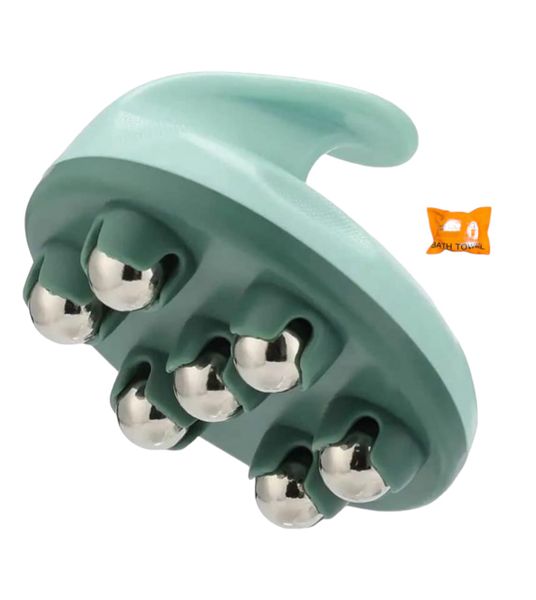 7 Ball Rolling Body Massager &amp; Compressed Towel