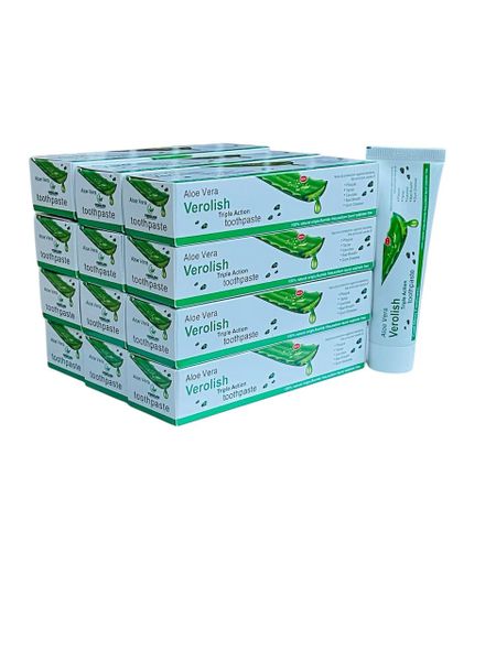 Verolish Aloe Vera Toothpaste Value Pack 12 x 100ml